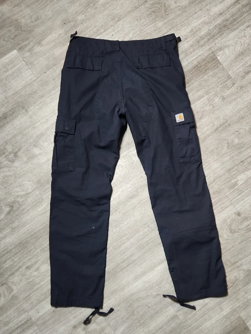 Carhartt WIP Navy Cargo Pants with Utility Pockets